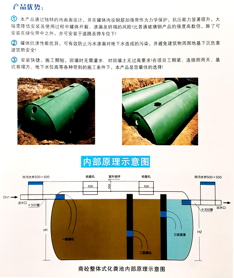 邵原镇玻璃钢化粪池